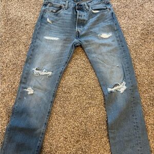 Levi's Men's Straight Distressed Denim Jeans